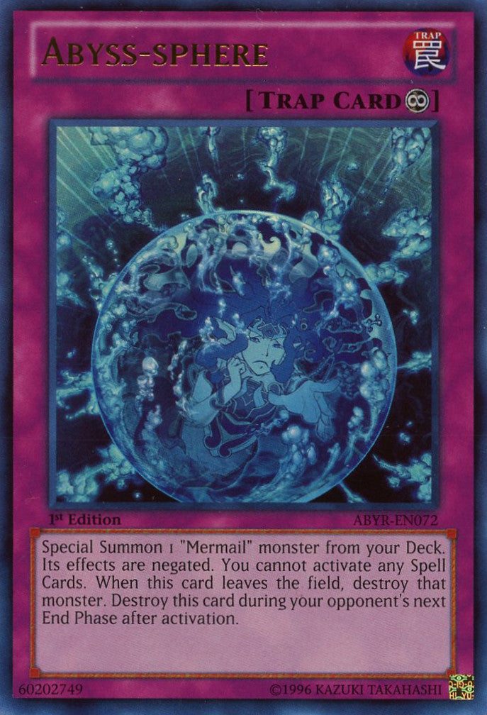 Abyss-sphere (ABYR-EN072) Ultra Rare - Near Mint 1st Edition