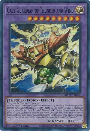 Gate Guardian of Thunder and Wind (MAZE-EN004) Super Rare - Near Mint