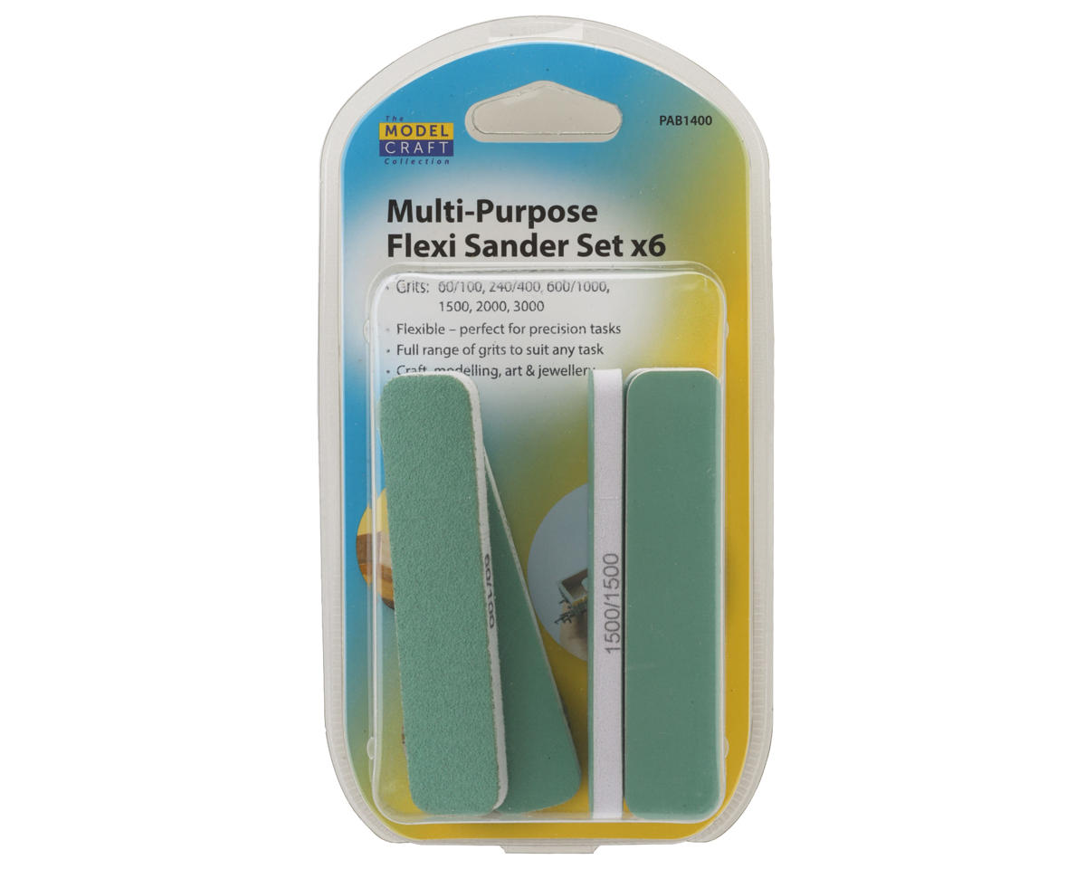 Shesto Limited Model Craft Multi-Purpose Flexi Sanding Stick Set (6) (60/100/240/400/600/1000/1500/2000/3000 Grit)