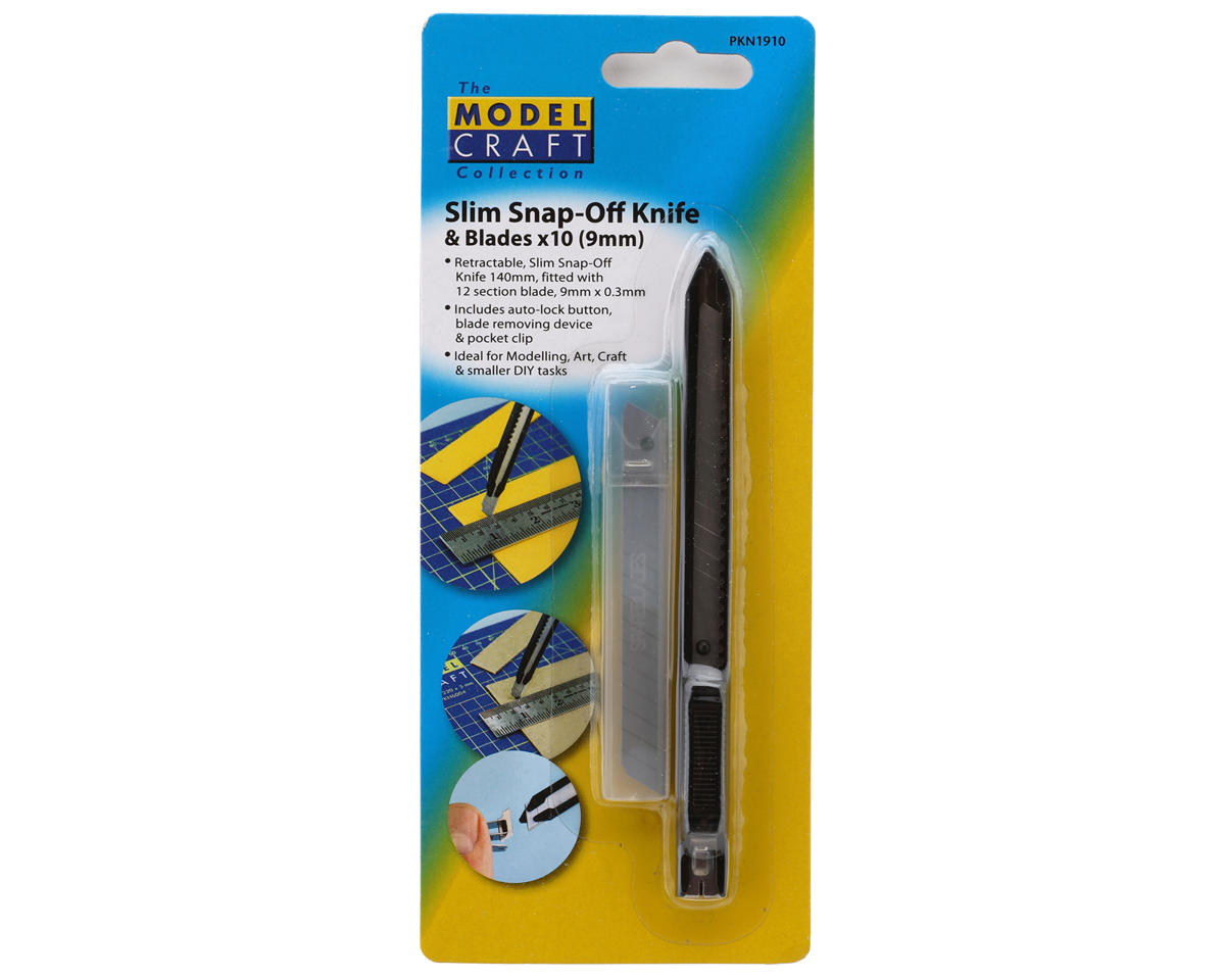 Shesto Limited Model Craft Retractable 12-Point Snap-Blade Knife (9mm) w/10 Blades