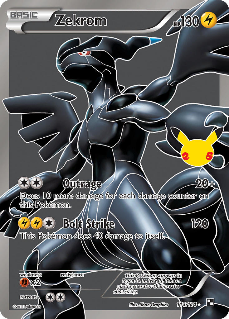 Zekrom - 114/114 (CLB:CC) Classic Collection - Near Mint Holofoil