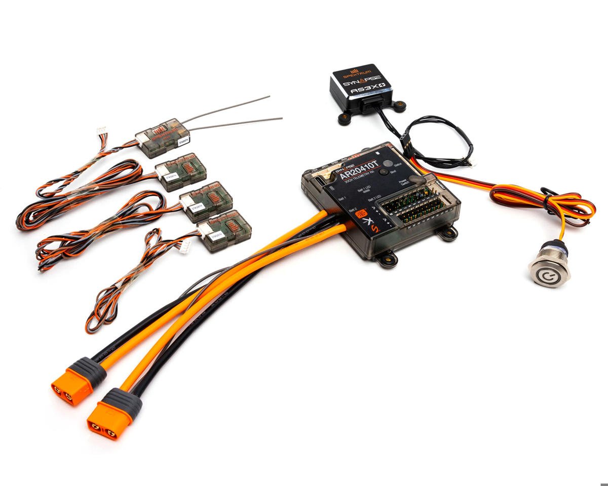 Spektrum RC AR20410TS 20-Channel DSMX PowerSafe Telemetry Receiver w/Synapse, AS3X+ & SAFE
