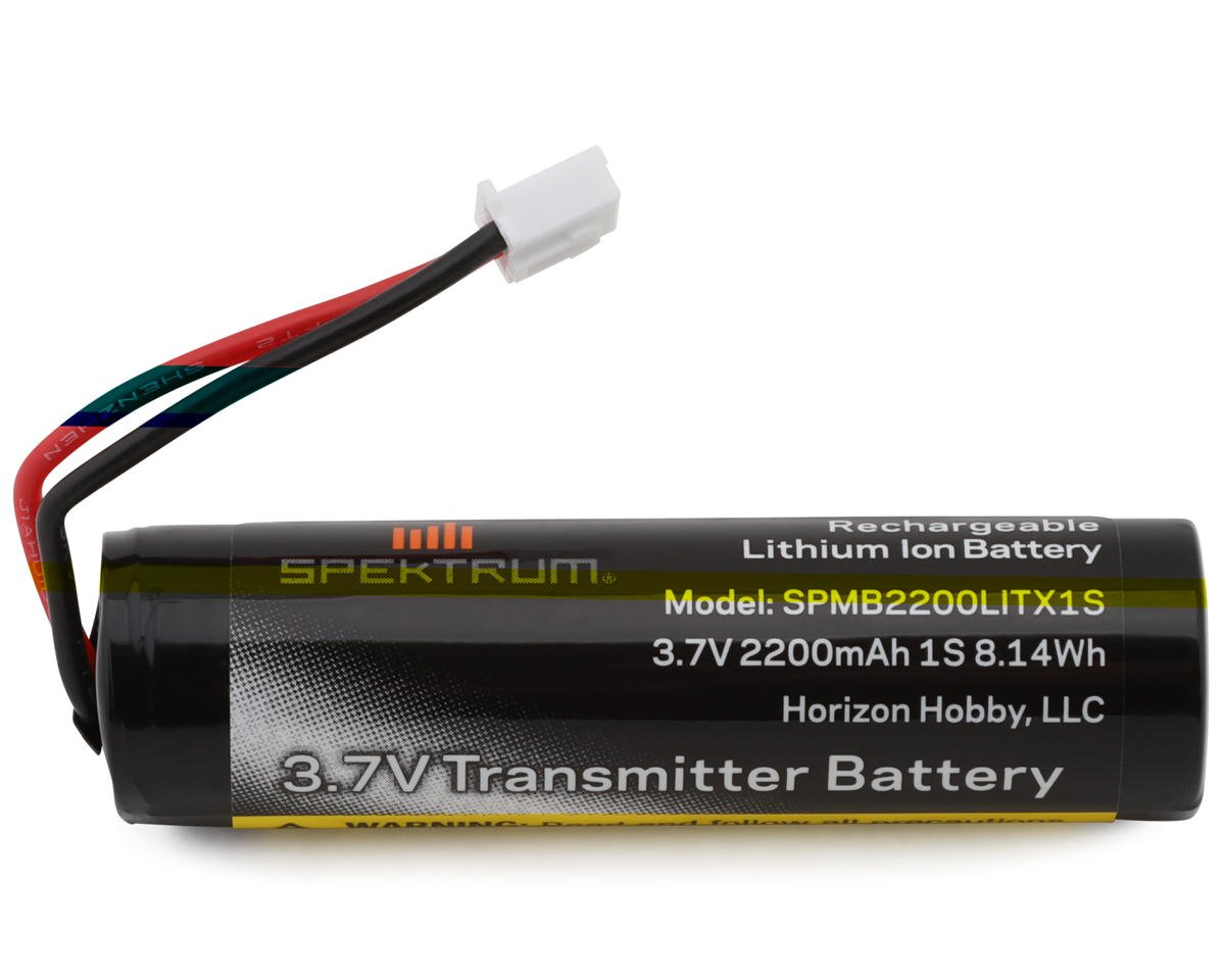Spektrum RC 3.7V 2200mAh 1S Li-Ion Transmitter Battery: NX6, NX7e, NX8, NX8+