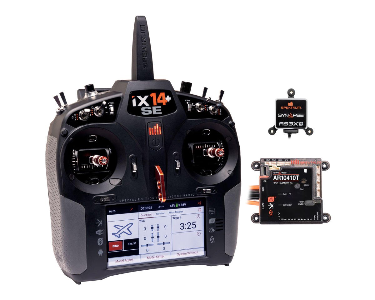 Spektrum RC iX14+ Special Edition Transmitter w/10-Channel PowerSafe Receiver & Synapse Combo
