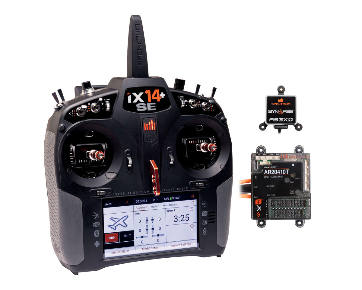Spektrum RC iX14+ Special Edition Transmitter w/20-Channel PowerSafe Receiver & Synapse Combo