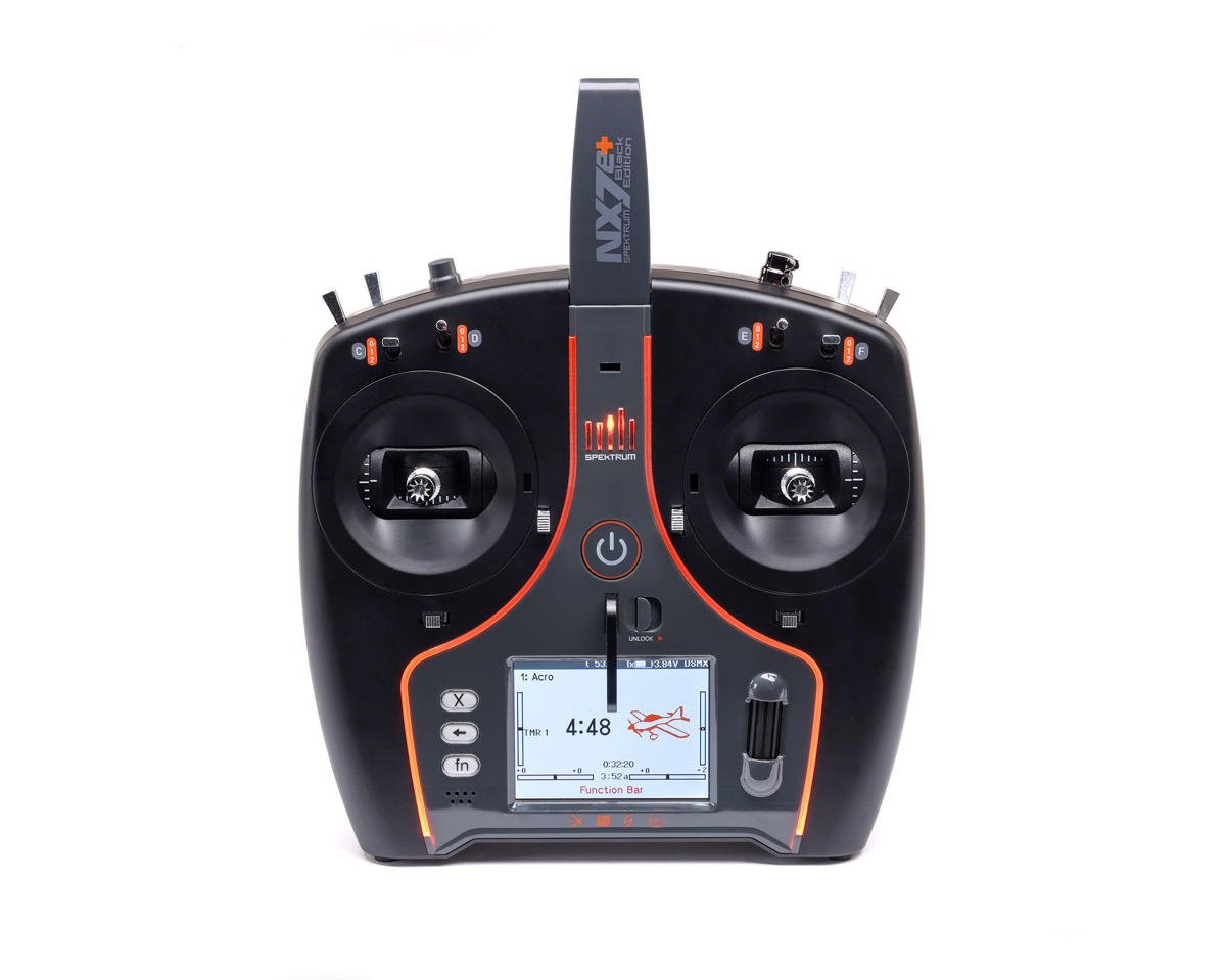Spektrum RC NX7e+ 2.4GHz DSMX® 14-Channel Radio System (Transmitter Only) (Black Edition)