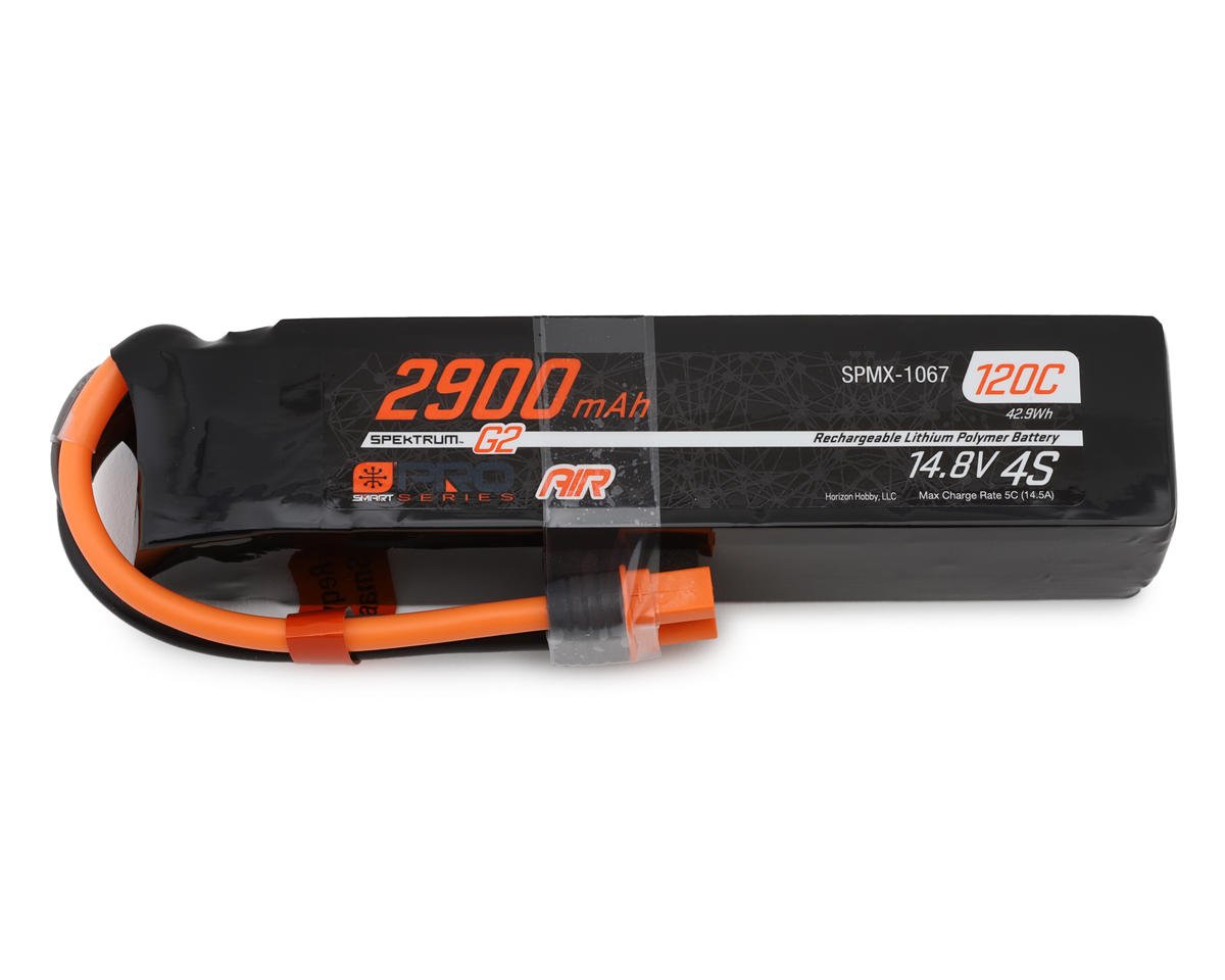 Spektrum RC 4S Smart G2 Pro Air LiPo 120C Battery Pack (14.8V/2900mAh) w/IC3 Connector