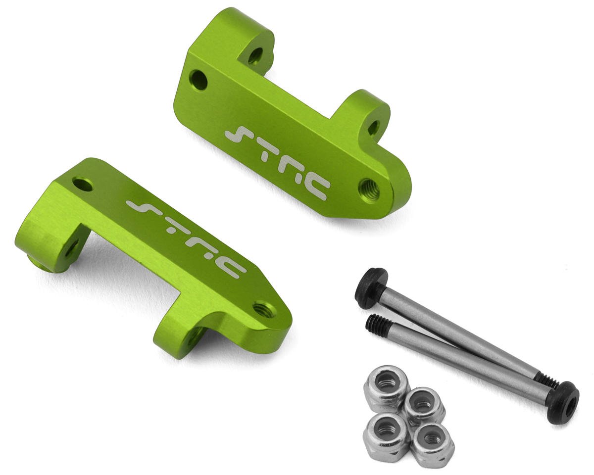 ST Racing Concepts Aluminum Front Caster Blocks for Traxxas Slash Modified (Green) (2)
