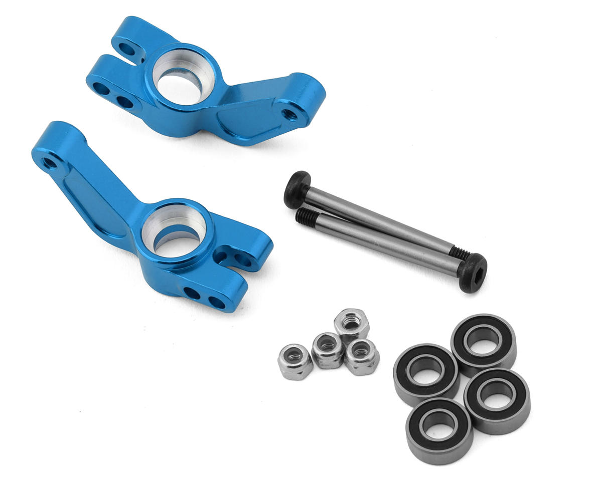 ST Racing Concepts Aluminum Rear Hub Carriers for Traxxas Slash Modified (0°) (Blue) (2)