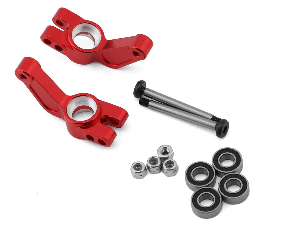 ST Racing Concepts Aluminum Rear Hub Carriers for Traxxas Slash Modified (0°) (Red) (2)