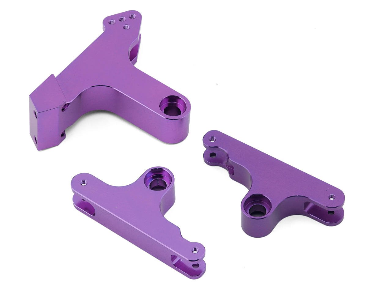 ST Racing Concepts Redcat Lowrider Aluminum Front Rocker Arm Set (Purple)