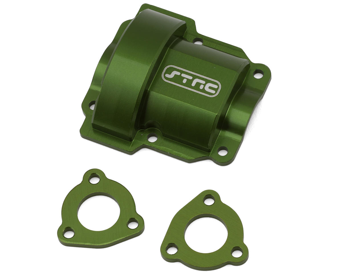 ST Racing Concepts Redcat Lowrider Aluminum Rear Differential Cover Set (Green)