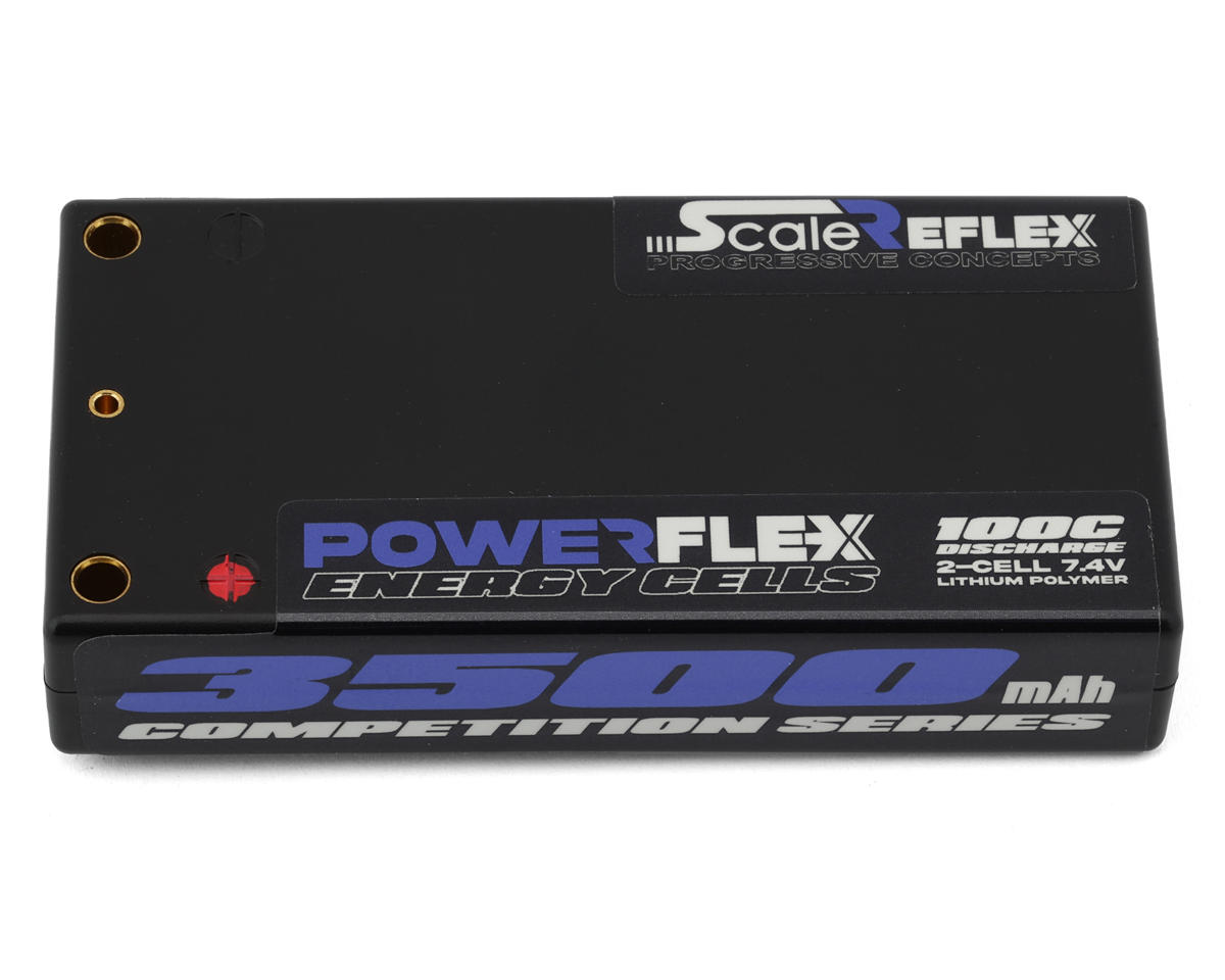 Scale Reflex 2s LiPo Battery 100C (7.4V/3500mAh) w/4mm Bullets (Blue)