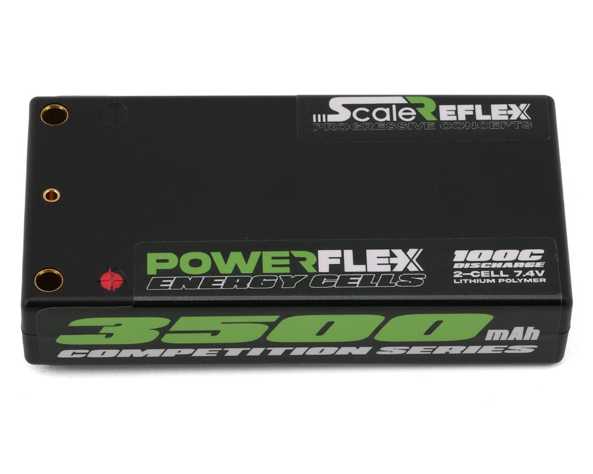 Scale Reflex 2s LiPo Battery 100C (7.4V/3500mAh) w/4mm Bullets (Green)