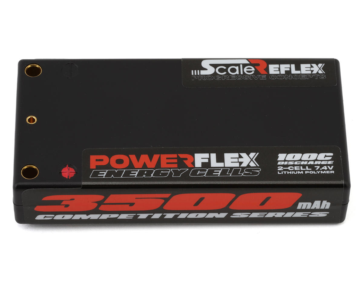Scale Reflex 2s LiPo Battery 100C (7.4V/3500mAh) w/4mm Bullets (Red)