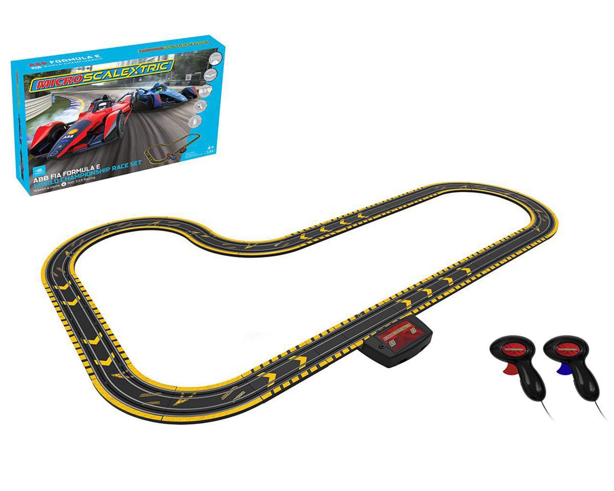 Scalextrics Micro Scalextric Formula E - Battery Powered Race Set WT w/Nissan e.dams & NIO 333 Racing Cars