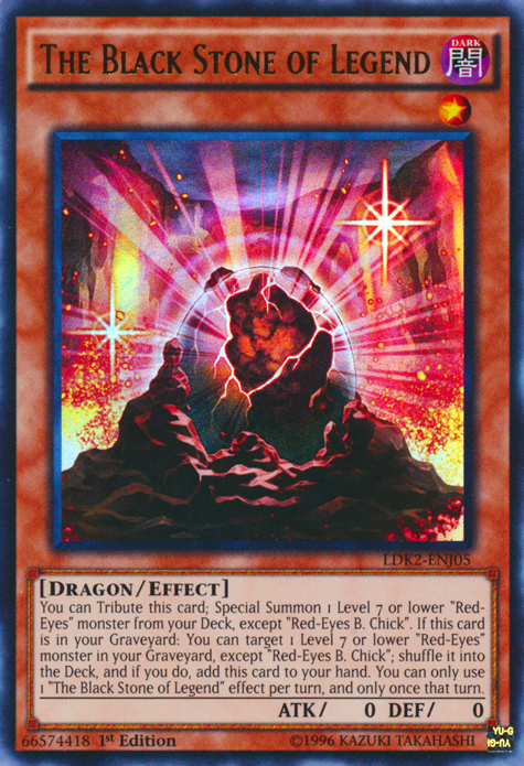 The Black Stone of Legend (LDK2-ENJ05) Ultra Rare - Near Mint 1st Edit