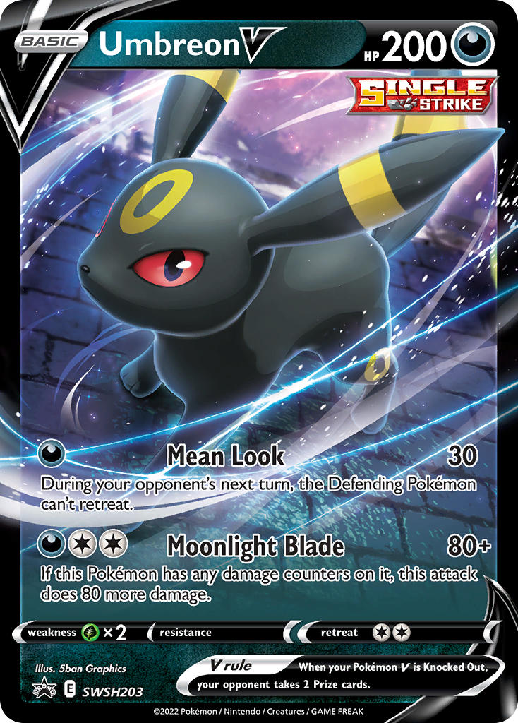 Umbreon V - SWSH203 (SWSH:PR) Promo - Near Mint Holofoil