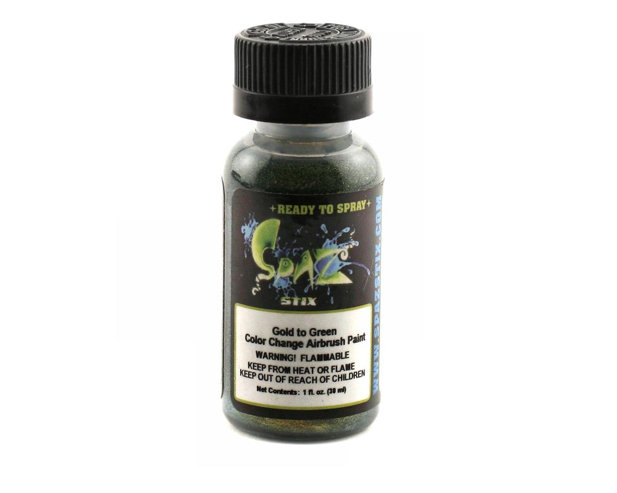 Spaz Stix Multi-Color Change Airbrush Paint (Gold/Green)