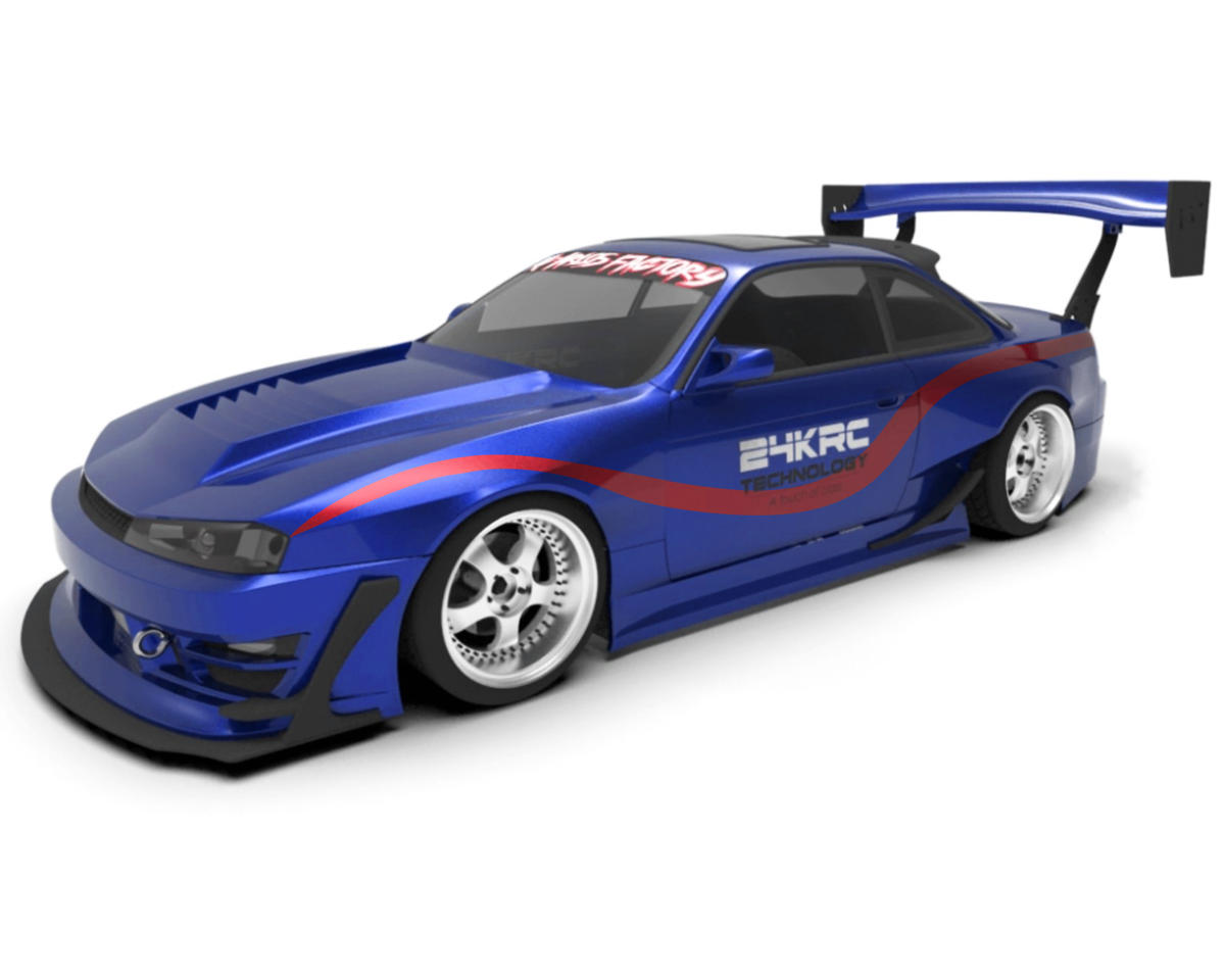 24K RC Technology 1/24 Scale Seiji Nissan S14 Kouki Lexan Body Shell (Clear) (105mm Wheelbase)