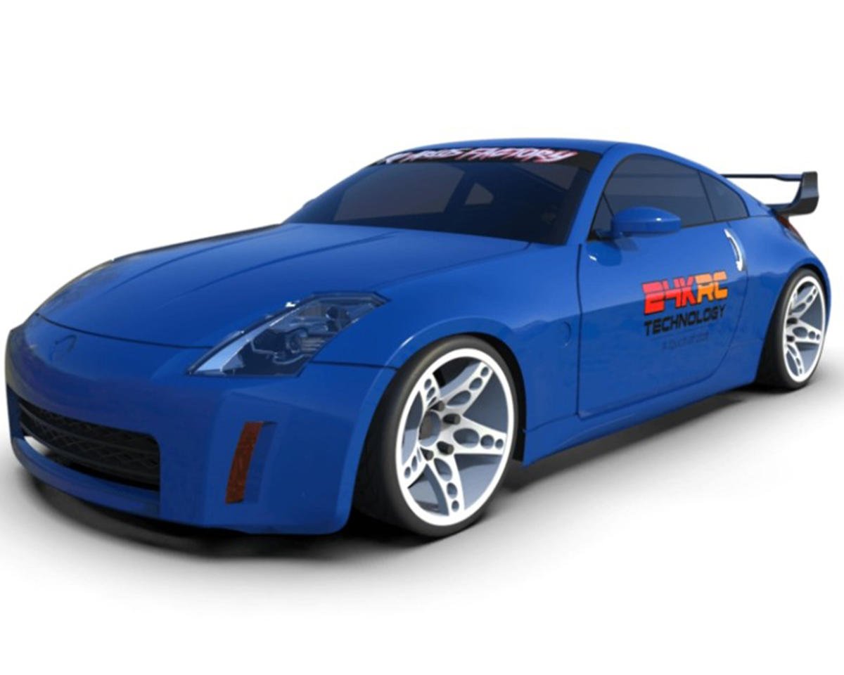 24K RC Technology 1/10 '09 Nissan 350Z Full Drift Body Set w/Cosmetic Mods (Clear) (257mm Wheelbase)