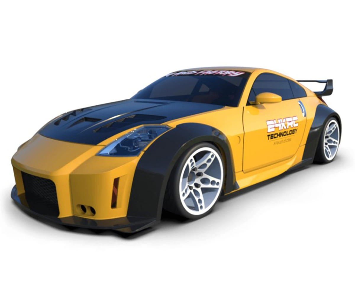 24K RC Technology 1/10 '09 Nissan 350Z Veilside Full Drift Body Set w/Cosmetic Mods (Clear) (257mm Wheelbase)