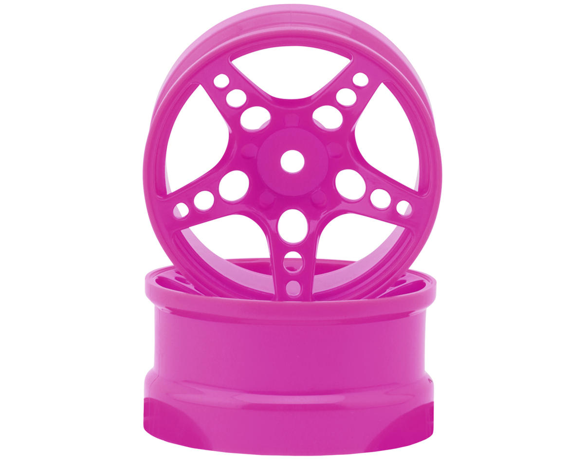 24K RC Technology 1/10 R-Fighter Drift Wheels (Purple) (2) (6mm Offset) w/12mm Hex