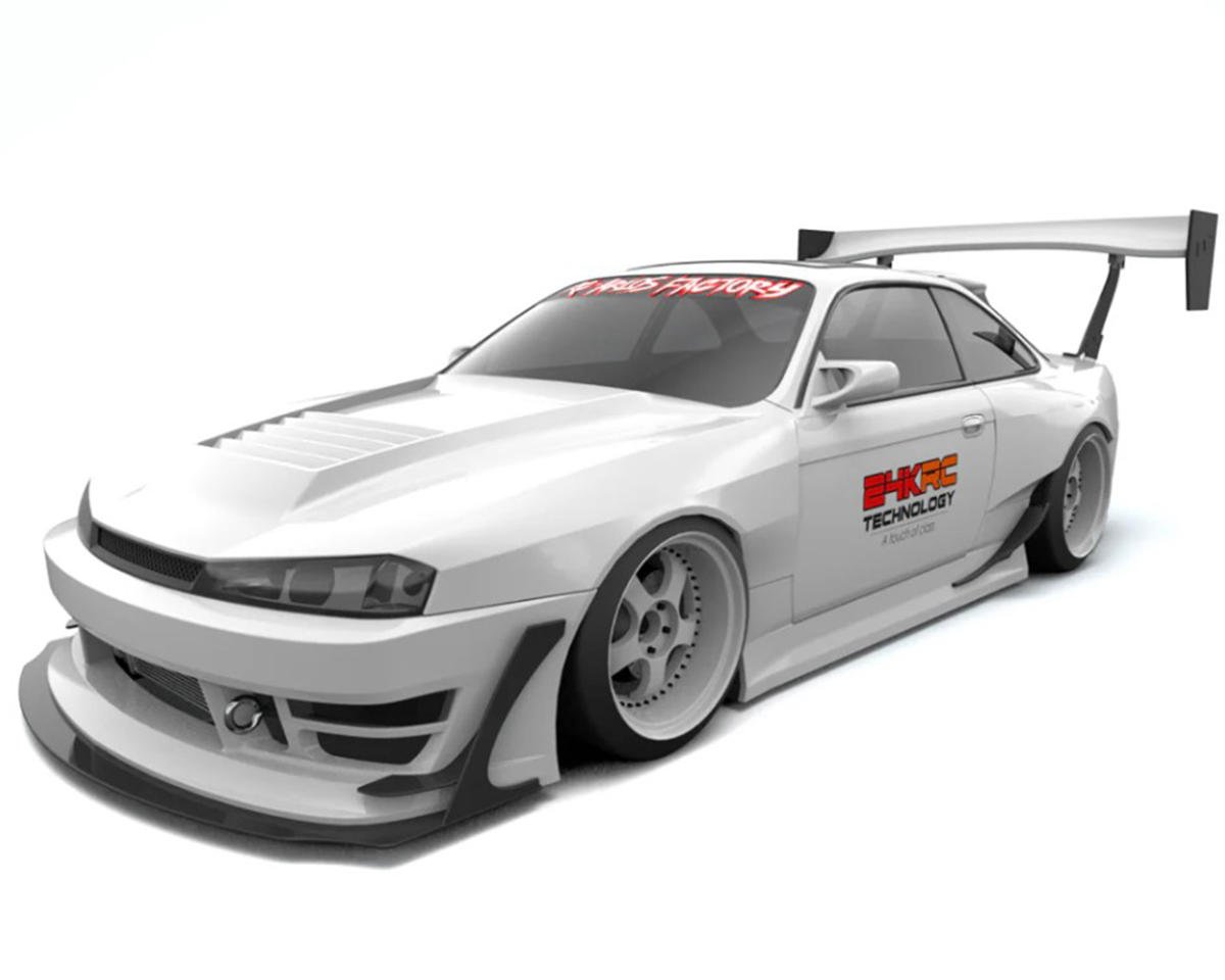 24K RC Technology 1/10 Nissan Seiji S14 Kouki Drift Body (Clear) (257mm Wheelbase)
