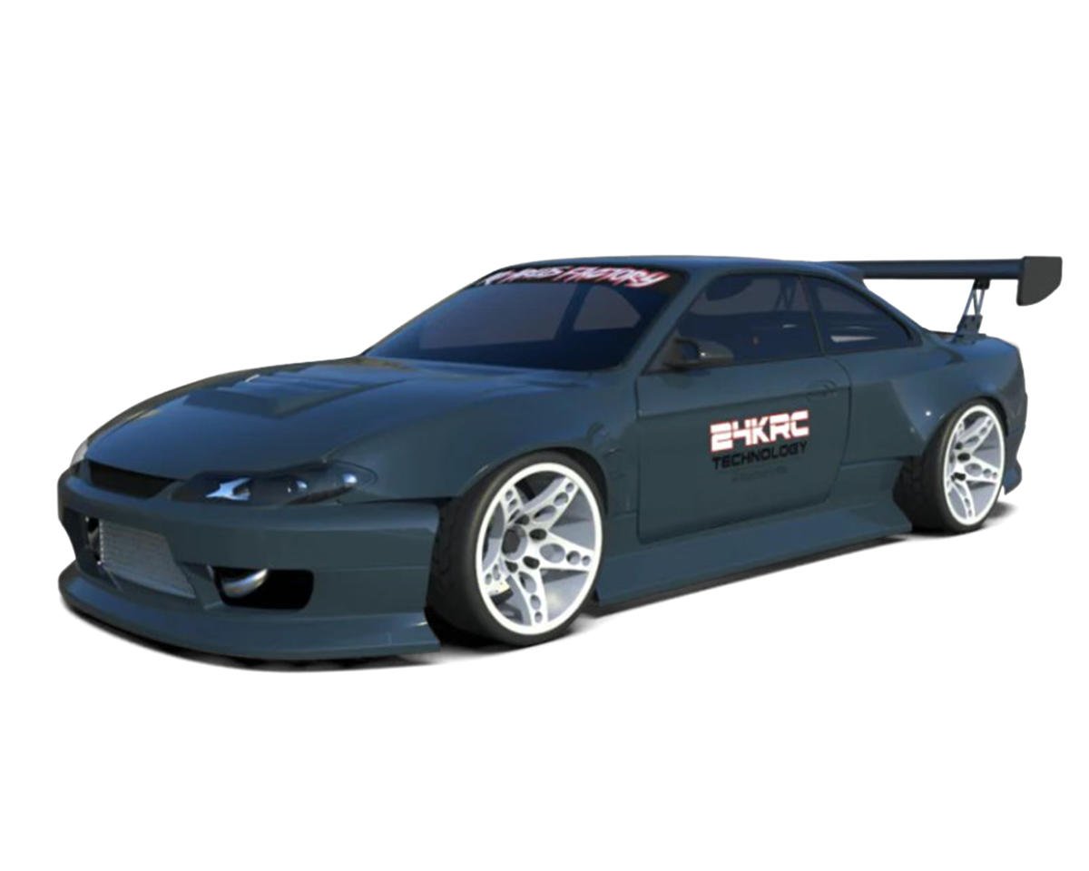 24K RC Technology 1/10 James Deane Nissan S14.9 Drift Body (Clear) (257mm Wheelbase)