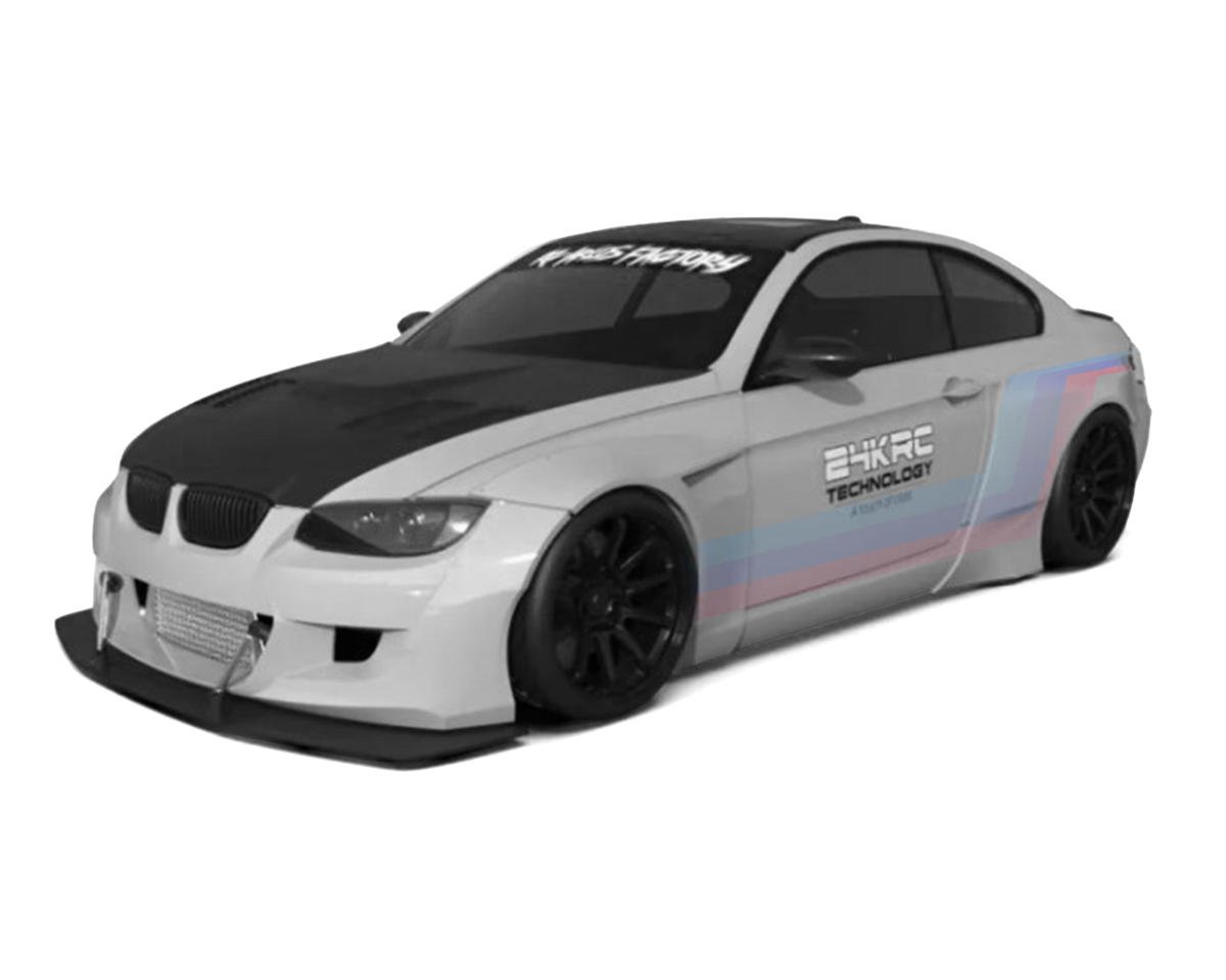 24K RC Technology Dom's 1/10 BMW E92/M3 Full Drift Body Set (Clear) (260mm Wheelbase)