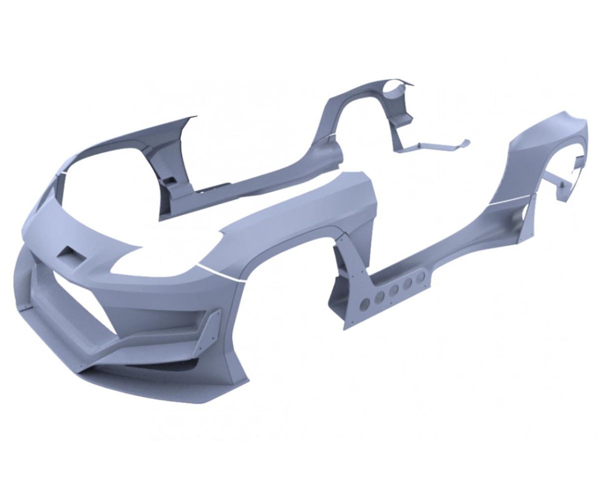 24K RC Technology 1/10 Toyota GR86 Drift Spec Wide Body Kit (Clear) (257mm)