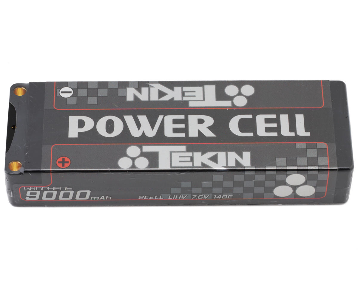 Tekin Power Cell 2S Graphene LiHV Battery 140C (7.6V/9000mAh) w/5mm Bullets