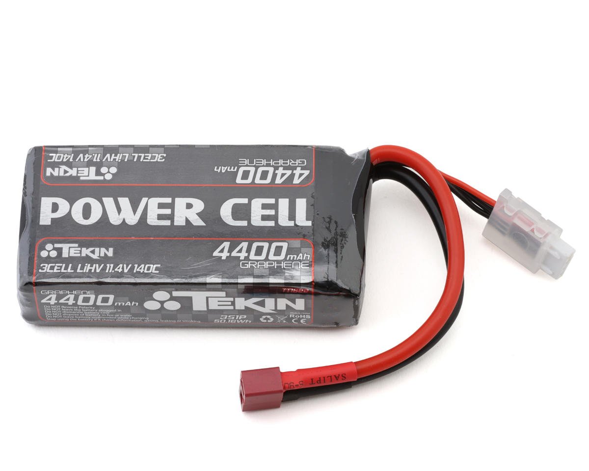 Tekin Power Cell 3S Soft Case LiHV Battery 140C (11.4V/4400mAh) w/T-Style Connector