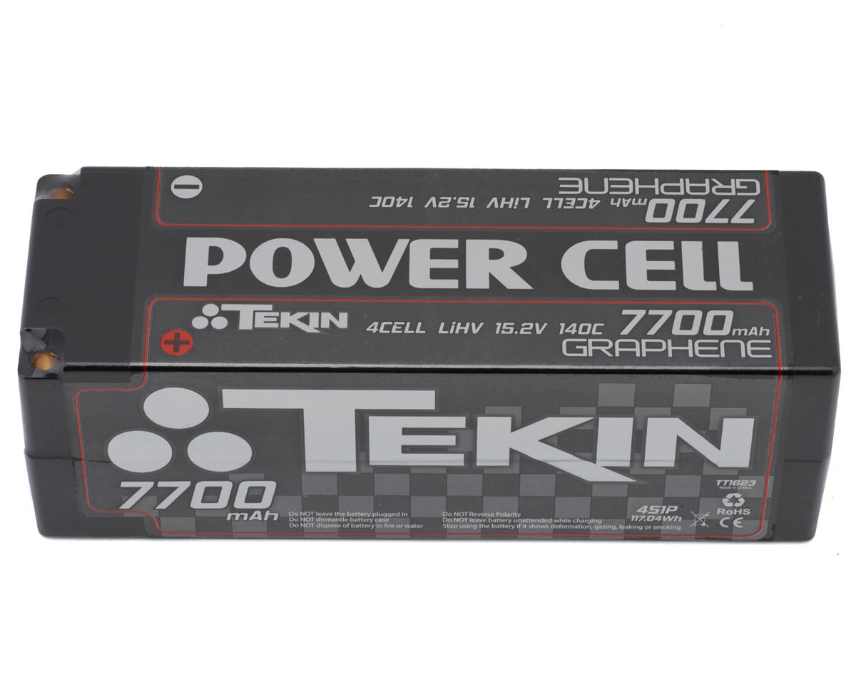 Tekin Power Cell 4S HV 140C LiPo Battery (15.2V/7700mAh) w/5mm Bullets