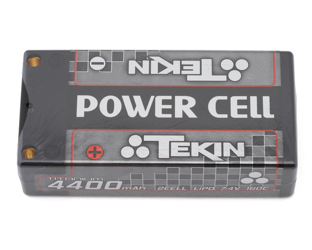 Tekin Titanium Power Cell 2S Shorty LiPo Battery 160C (7.4V/4400mAh) w/5mm Bullets