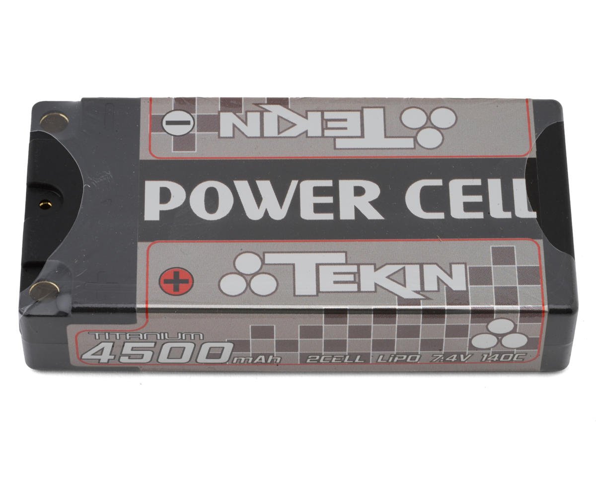 Tekin Power Cell 2S Shorty 140C LCG LiPo Battery (7.4V/4500mAh) w/5mm Bullets