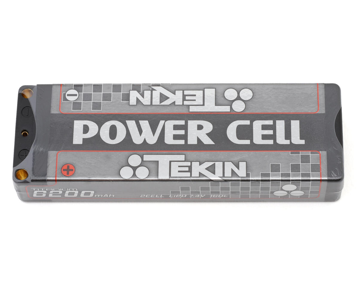 Tekin Titanium Power Cell 2S LCG Stick 160C LiPo Battery (7.4V/6200mAh) w/5mm Bullets