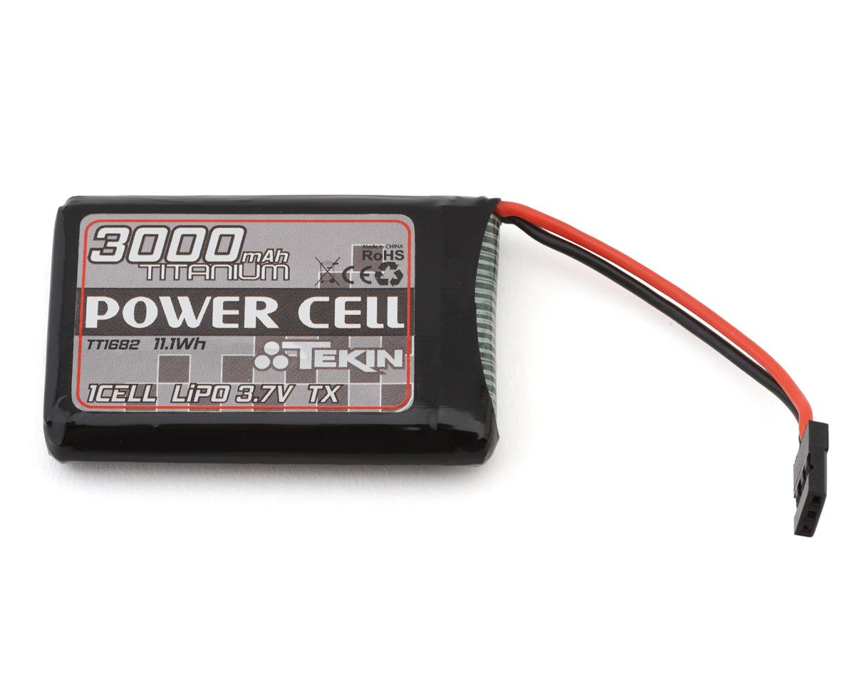 Tekin Titanium Power Cell 1S LiPo Transmitter Battery Pack (3.7V/3000mAh) (Sanwa M17)