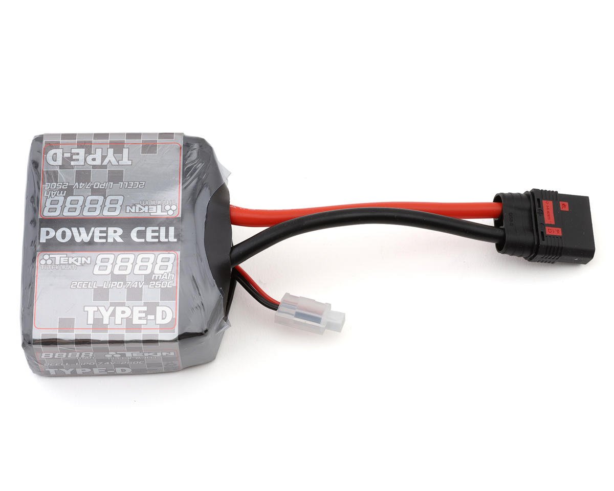 Tekin Titanium Power Cell 2S LiPo Drag Race Battery 250C (7.4V/8888mAh) w/QS8 Connector