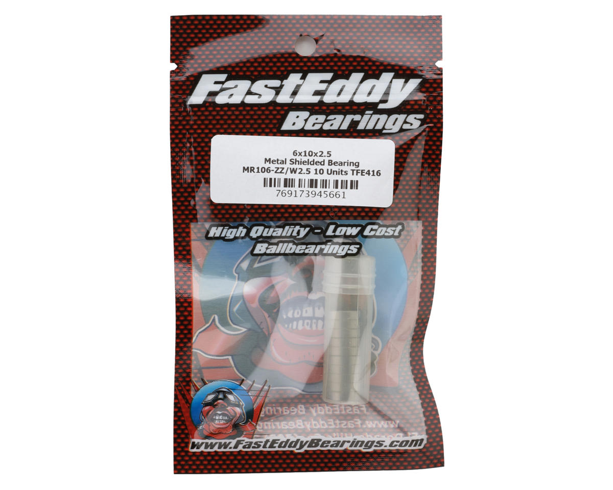 FastEddy 6x10x2.5mm Metal Shielded Bearings (10)