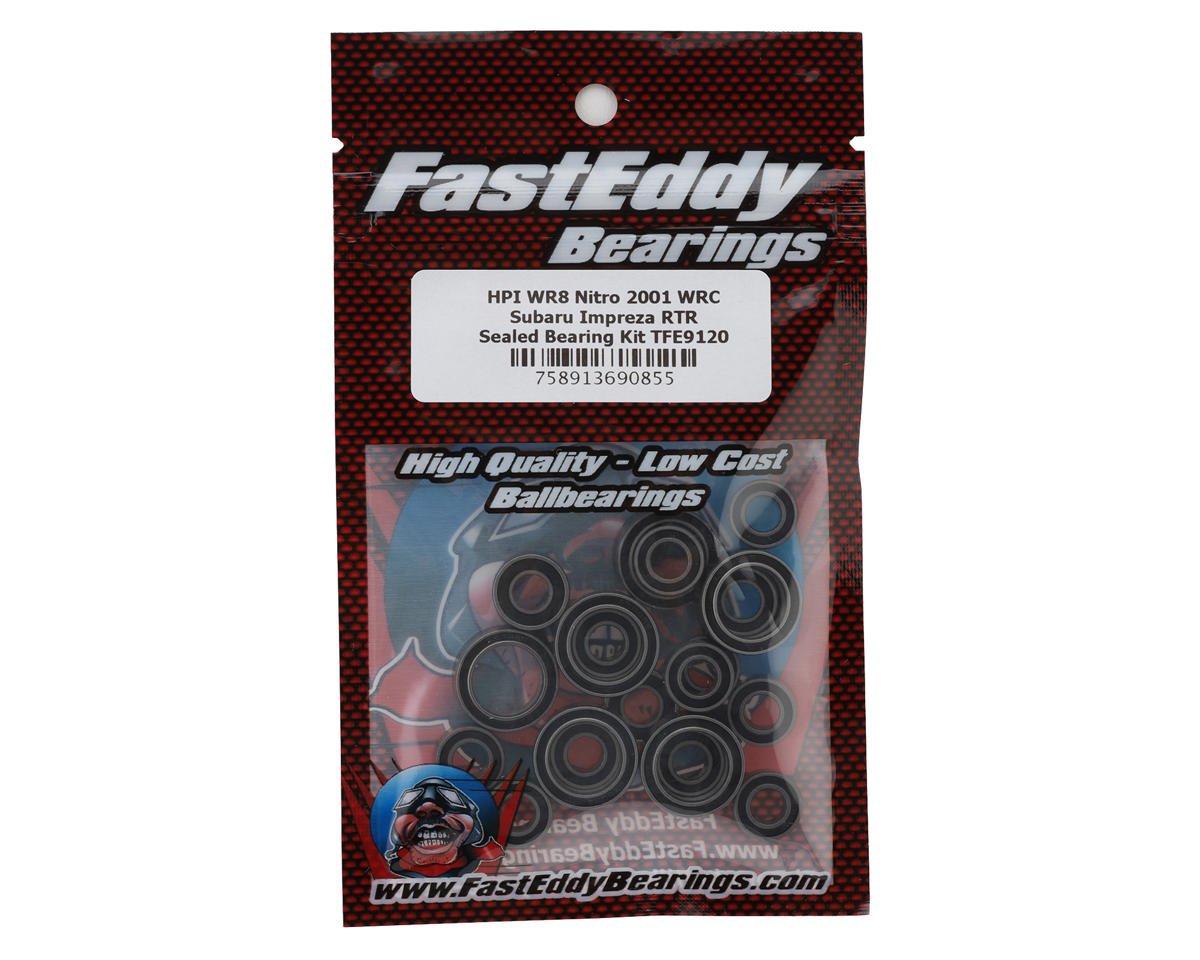 FastEddy HPI WR8 Nitro 2001 WRC Subaru Impreza RTR Sealed Ball Bearing Kit