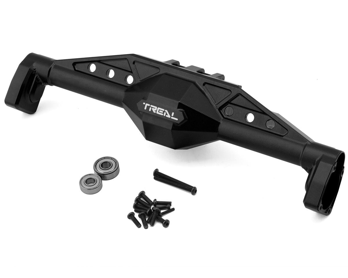 Treal Hobby Axial AXP8 Gilamon 7075 CNC-Machined Aluminum Rear Axle Housing (Black)