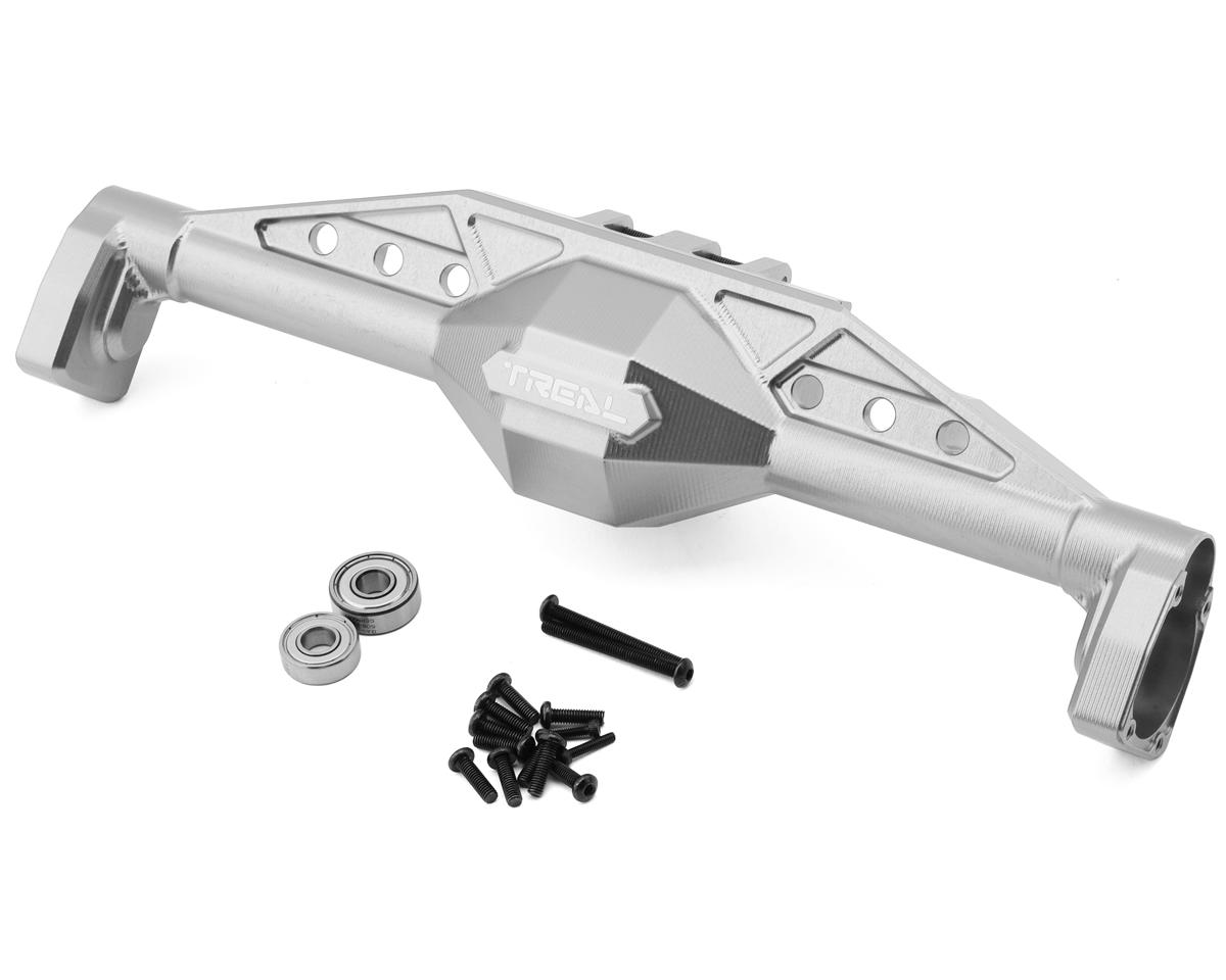 Treal Hobby Axial AXP8 Gilamon 7075 CNC-Machined Aluminum Rear Axle Housing (Silver)