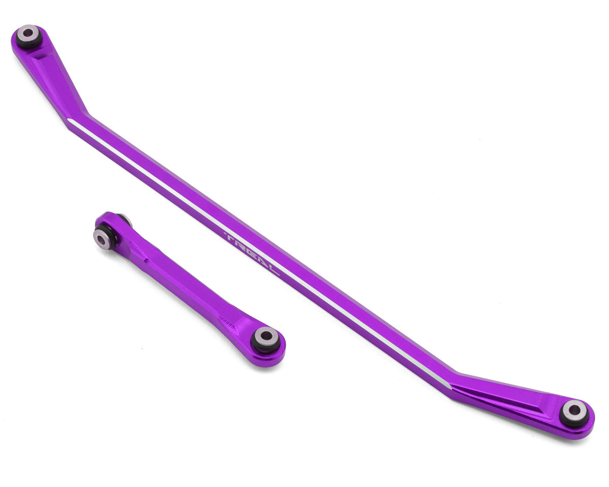 Treal Hobby Axial AXP8 Gilamon 7075 CNC-Machined Aluminum Steering Link Set (Purple)