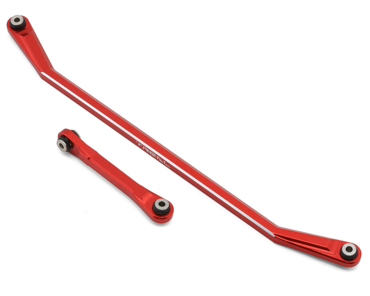 Treal Hobby Axial AXP8 Gilamon 7075 CNC-Machined Aluminum Steering Link Set (Red)