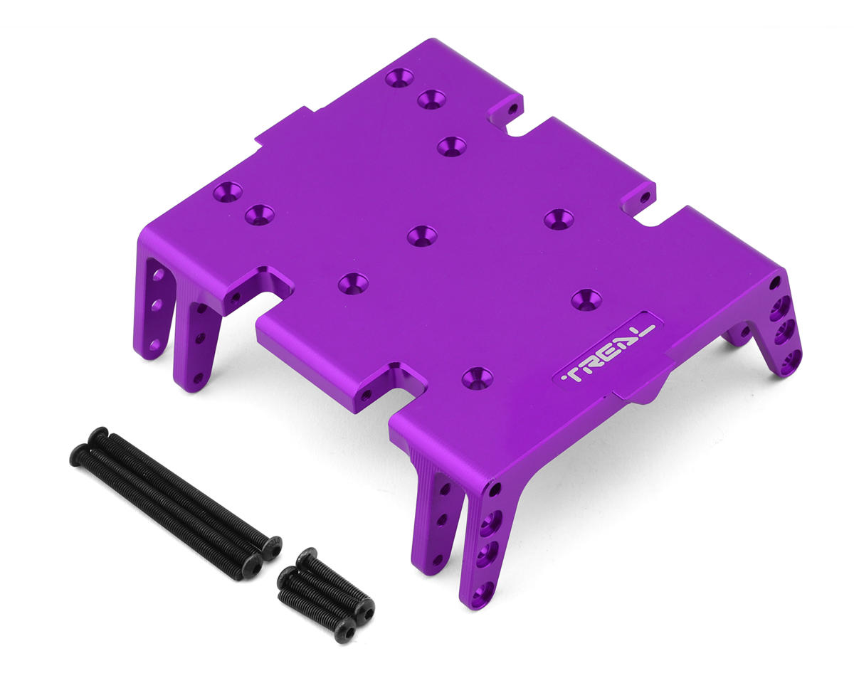 Treal Hobby Axial AXP8 Gilamon 7075 CNC-Machined Aluminum Skid Plate (Purple)