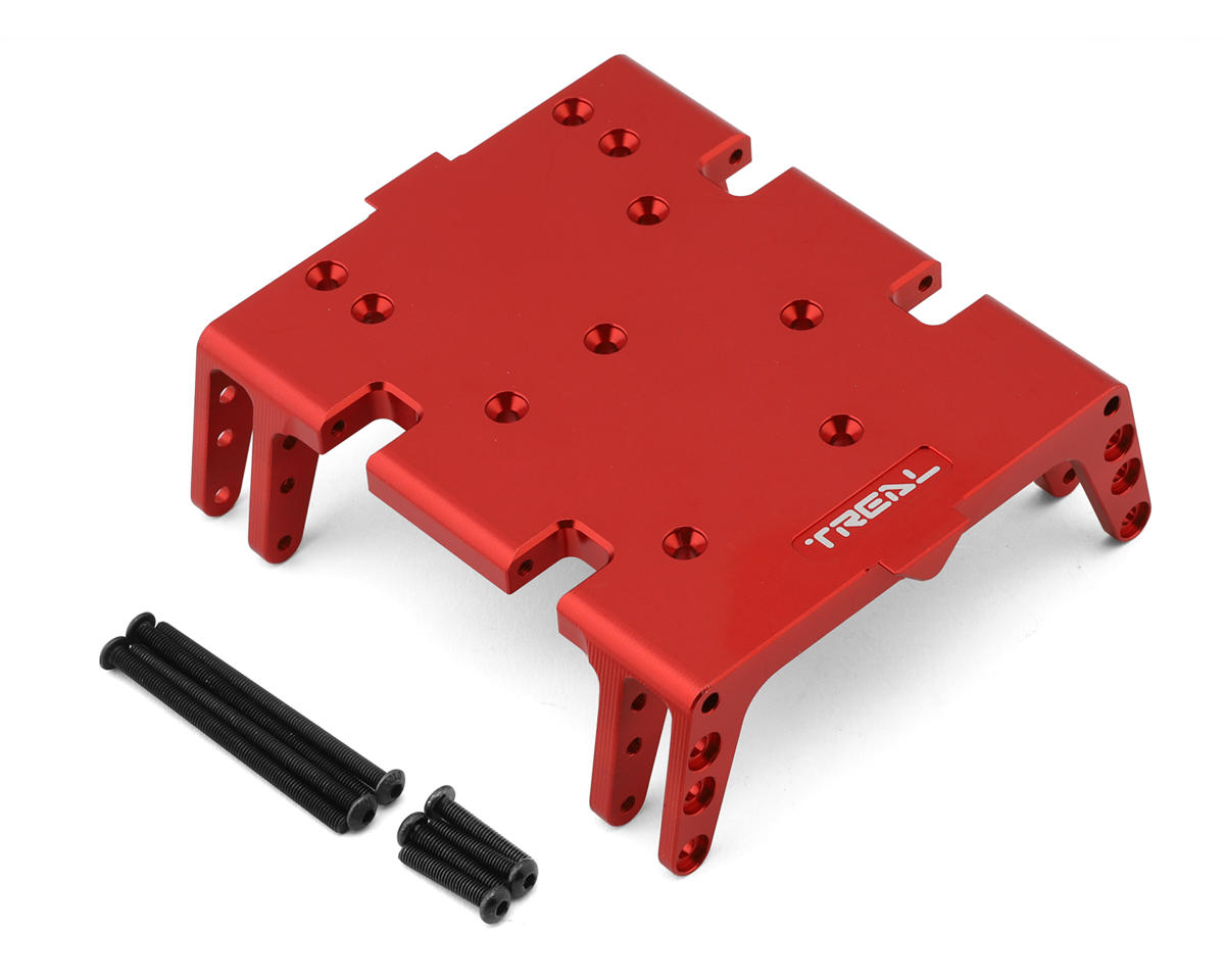 Treal Hobby Axial AXP8 Gilamon 7075 CNC-Machined Aluminum Skid Plate (Red)