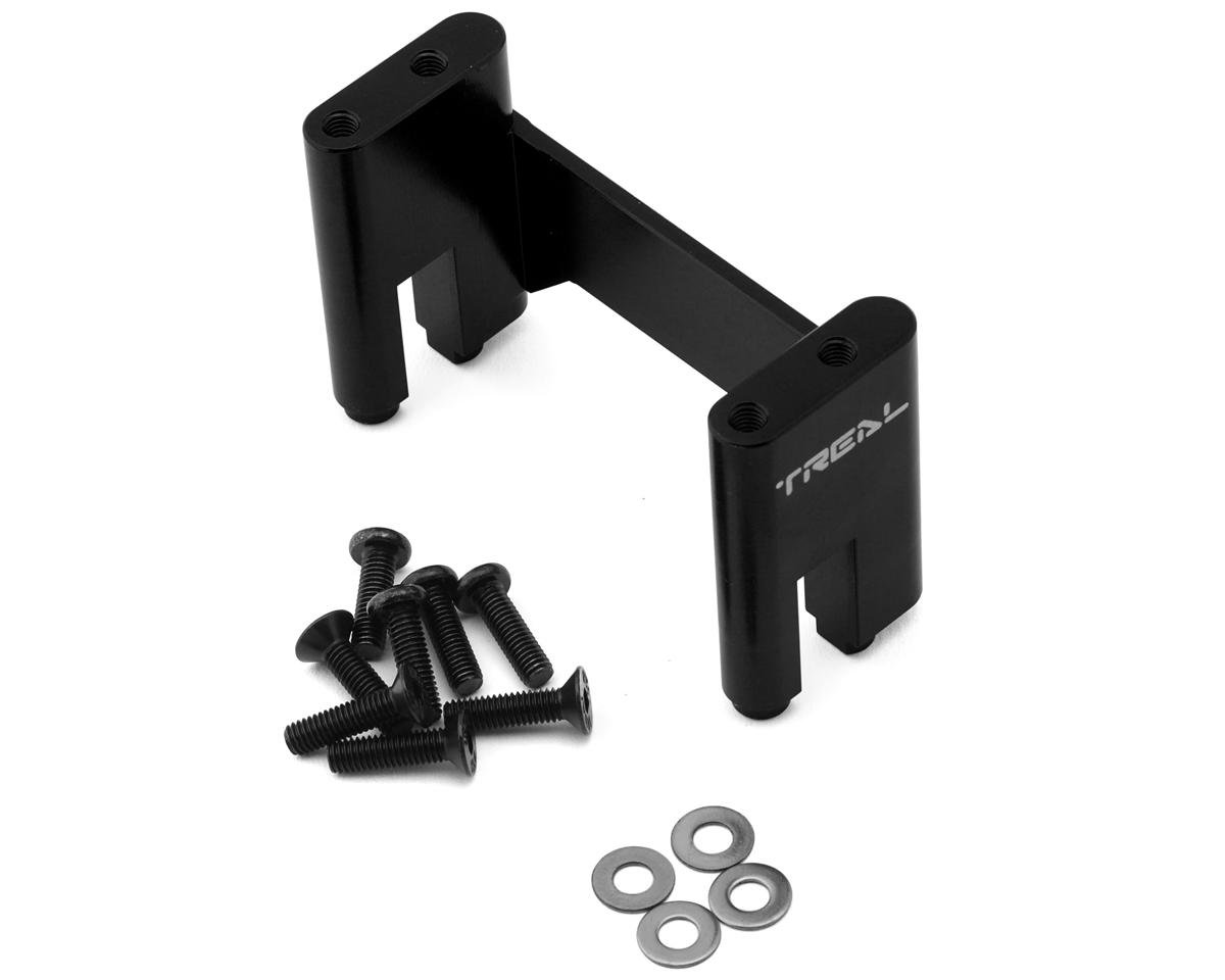 Treal Hobby Axial AXP8 Gilamon 7075 CNC-Machined Aluminum Servo Mount (Black)