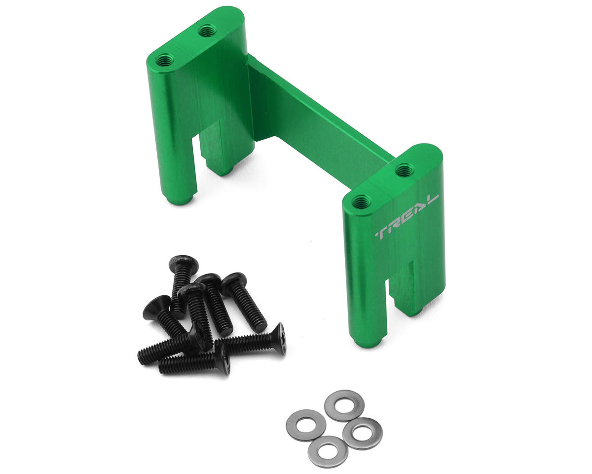 Treal Hobby Axial AXP8 Gilamon 7075 CNC-Machined Aluminum Servo Mount (Green)