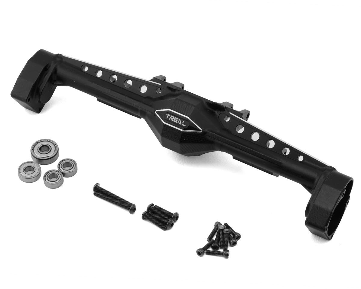 Treal Hobby Axial Capra CNC Aluminum One Piece Rear Axle Housing (Black)